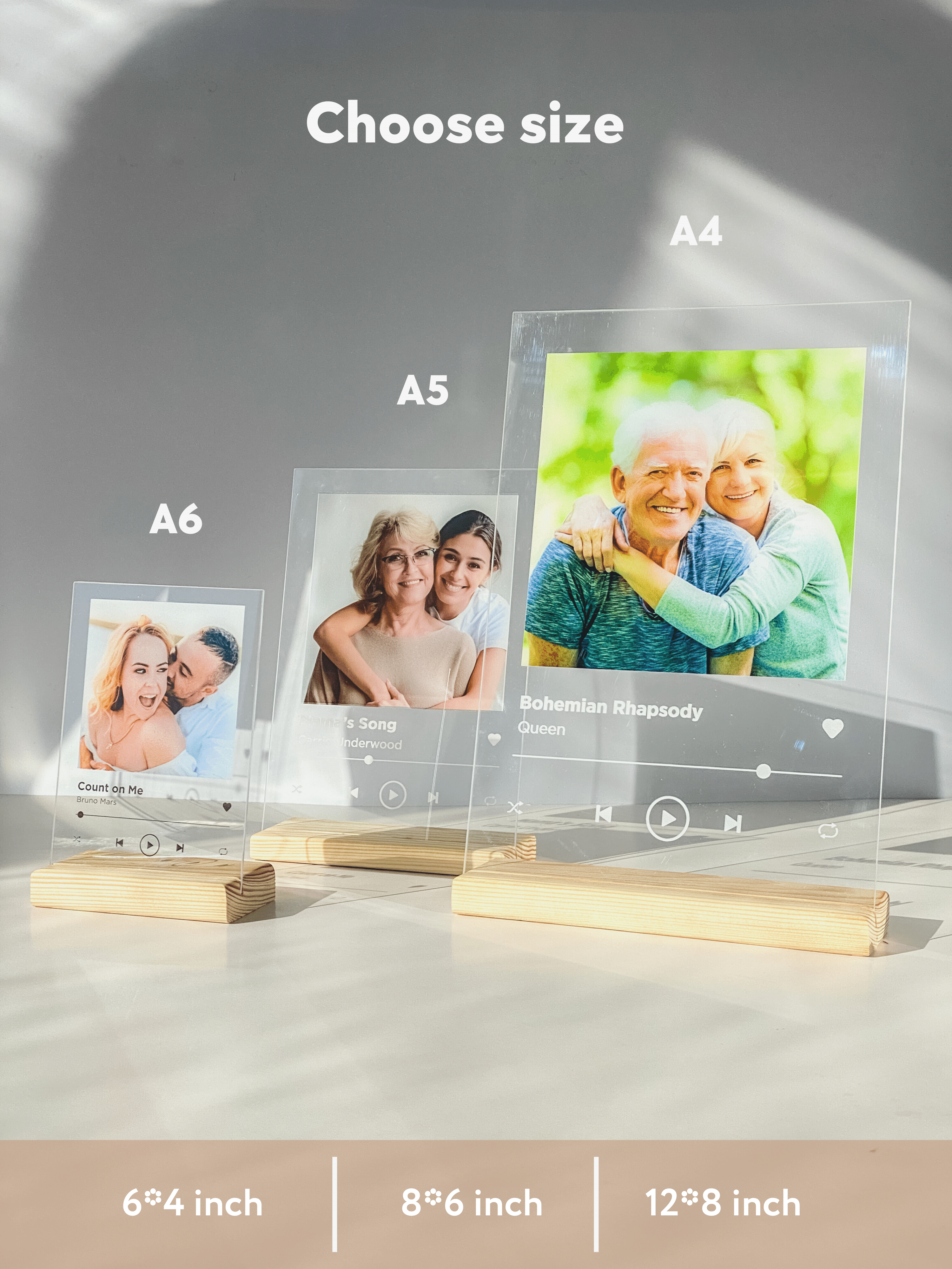 Gift for best friend female, song plaque custom, acrylic display, 21st -  giftstoryua